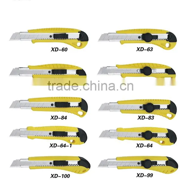 18mm Snap Off Blade Plastic Handle Knife Auto Lock Slider Stationery Cutter photo-4