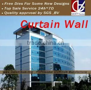 Aluminum Curtain Wall Profile With Invisible Frame photo-5