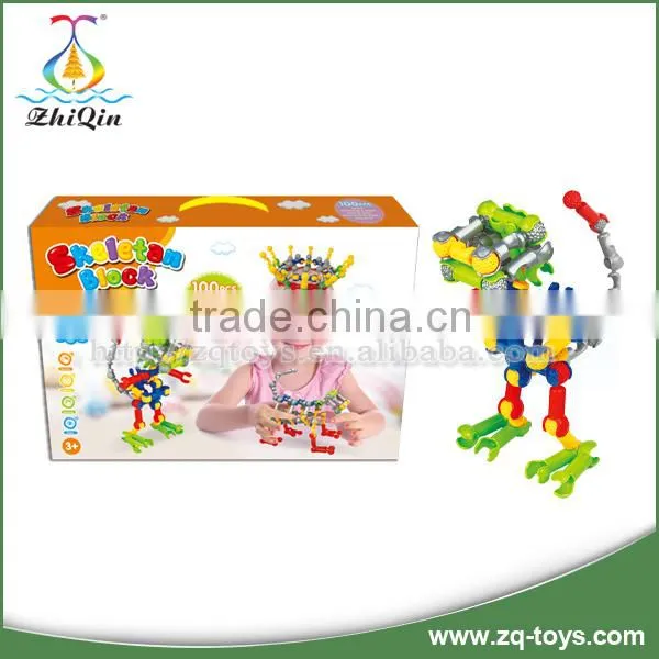 Good Quality Creative Educational Cube Series Robot Plastic Building Blocks Toys