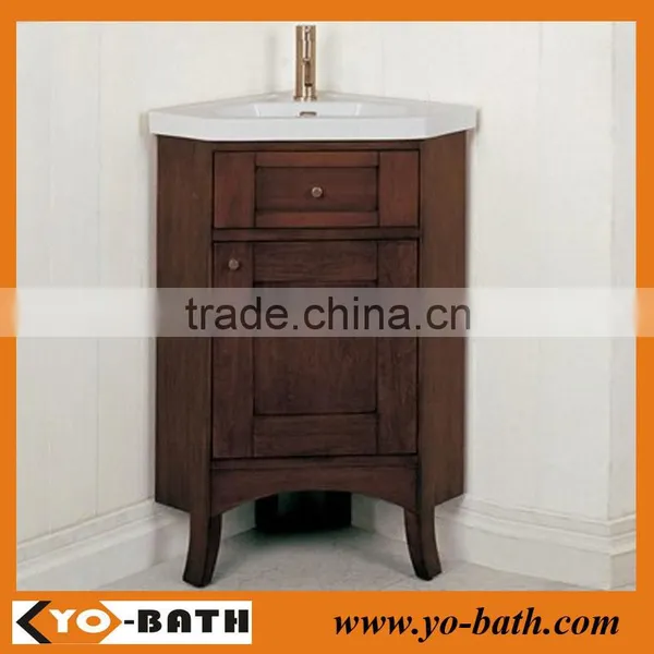 solid wood bathroom vanity cabinet corner