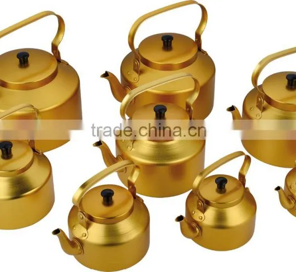 Electrochemical Yellow Middle East Aluminum Tea Kettle Water Kettle photo-2