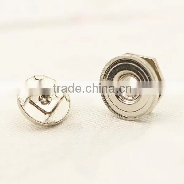 Hexagonal Metal Zinc Alloy Magnetic Button for Bag photo-2