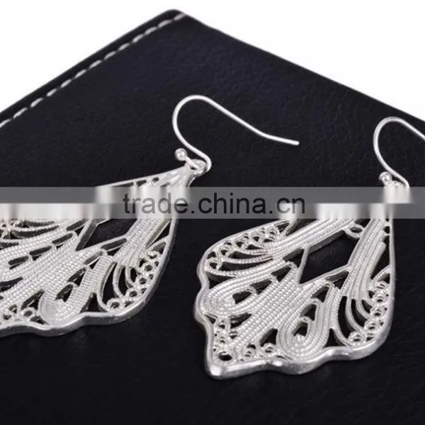 Latest Fashion Hot Sale Bling Fancy Crystal Earrings Wholesale J11032F01 photo-2