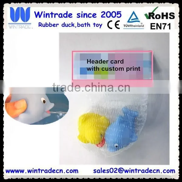 Fishing Beach Water Set 2 Floating Spray Animals With Net Bag