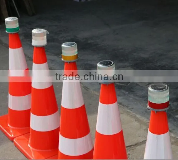 Solar Led Beacon Light, Blinking Amber LED Strobe Warning Light photo-6