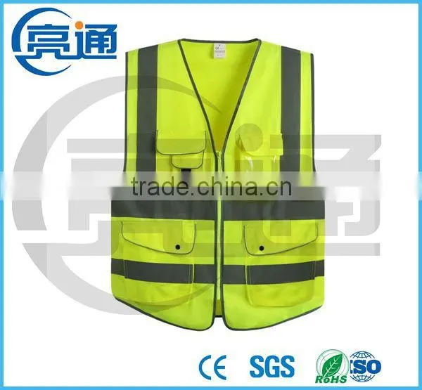 Polyester Fabric for Reflective Safety Mesh Hi-vis Vest photo-3