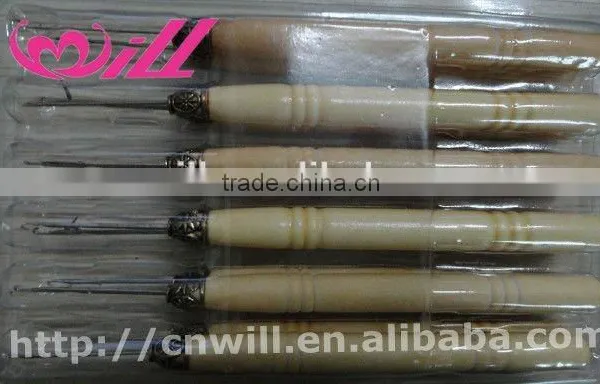 Cheap Hair Hook Needles Clamp Wood Needle Hook For Hair Extension Tools photo-3