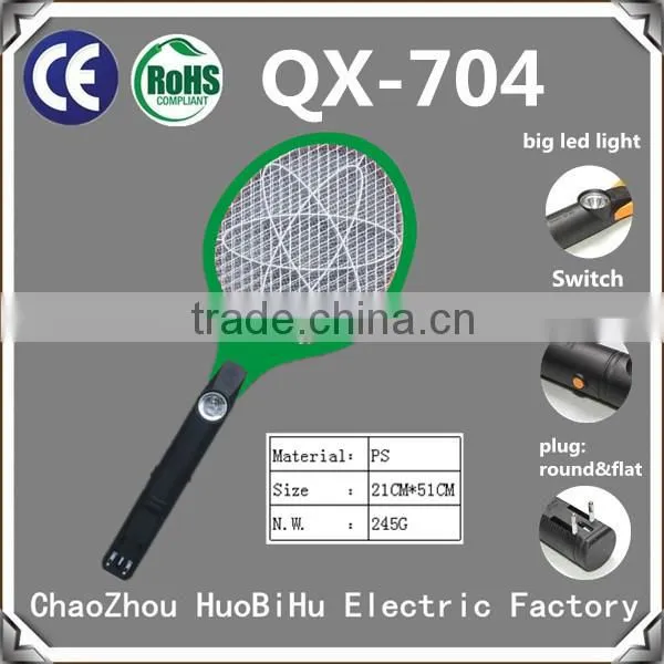 QX704-1 Rechargeable Electric Mosquito Bat Mosquito Killer Mosquito Swatter With Round or Flat Plug photo-2