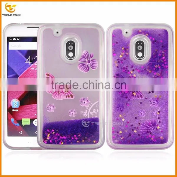 China Supplier Glitter Liquid Tpu Cover Case for Moto g4 photo-3