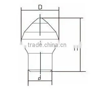 Low Price and High Quality Tungsten /Cemented Carbide Parabolic Button photo-3