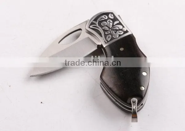 OEM 440 Blade Material Copper Handle Small Pocket Gift Knife photo-4