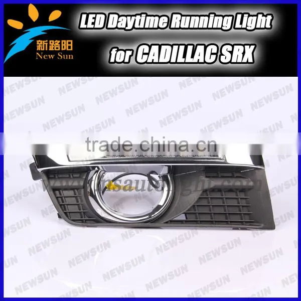 Professional CAR-Specific for Cadillac SRX 2010~2012 LED DRL,Daytime Running Light Drl Driving Fog Lamp for Cadillac Headlight