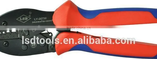 High Quality Ratchet Crimper Twin Cord End Terminal Crimp Tool for Crimping Wire-end Ferrules With Dual Color Handle photo-2