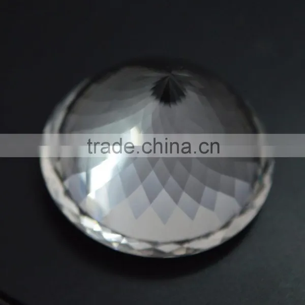 Natural Crystal Quartz Round Faceted Cut Colorless White Loose Gemstones photo-3