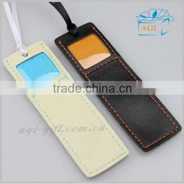 Handmade Leather Bookmark With Photo Frame and Emnbossed Logo photo-2