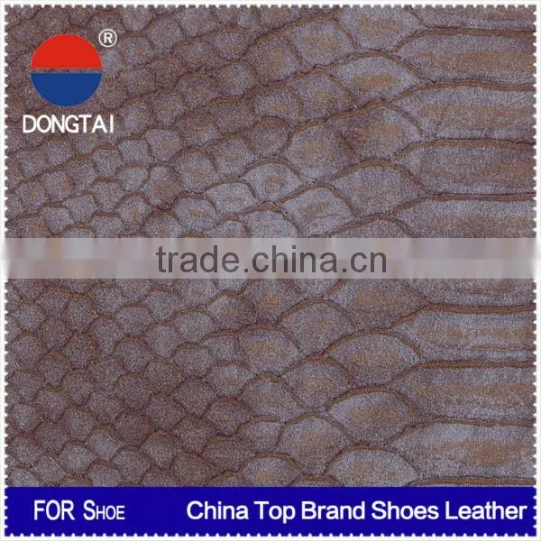 Dongtai-Animal Skins Surface Pvc Artificial Leather for Bags photo-4