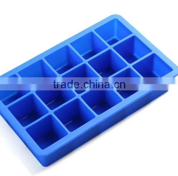 Perfect Square Shaped 8 Holes Silicone Ice Cube Tray photo-2