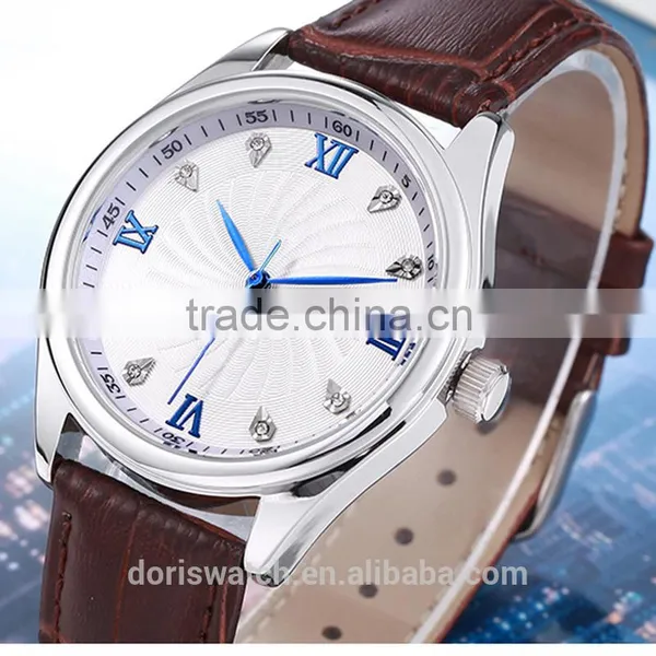 China Watch Factory Newest Design Waterproof Fashion Leather Watch, Wholesale Promotional Men Watch photo-2