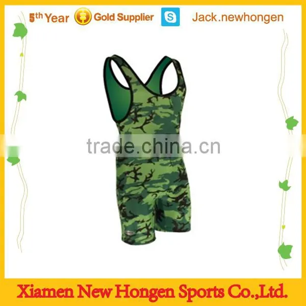 Cheap Making Camo Wrestling Singlet/wrestling Wear photo-2