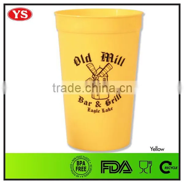 Customized 16 oz Smooth White Stadium Cup With 4 Color Logo photo-3
