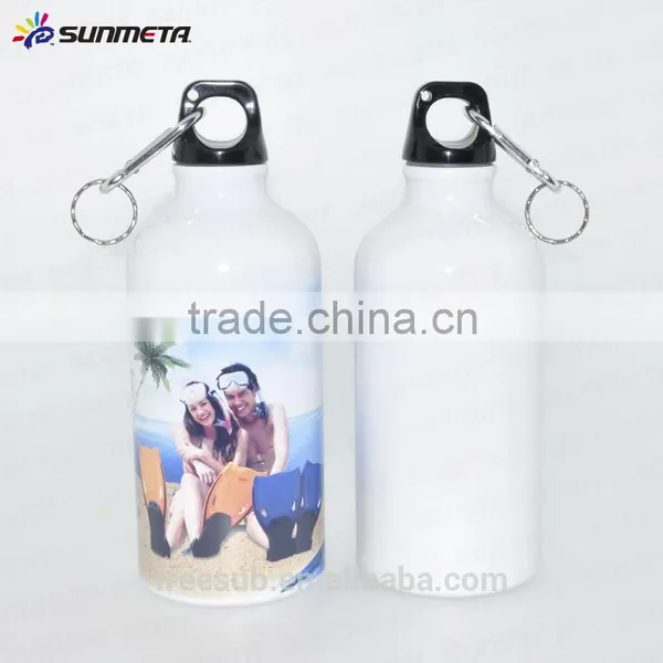 White/Silver Aluminium Water Bottle for Sublimation 600ml (LH-03) photo-3