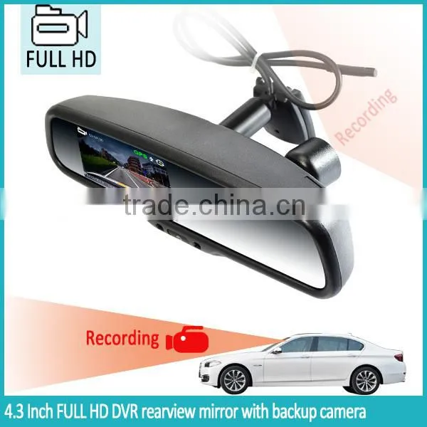 HD 1080P Driver Recorder 4.3inch Dual Lens Car Camera DVR Video Recorder Rearview Mirror in Promotion photo-4