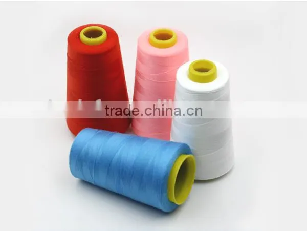 High Quality and Dyed 100% Spun Polyester Sewing Thread Yarn With Plastic Cone photo-3