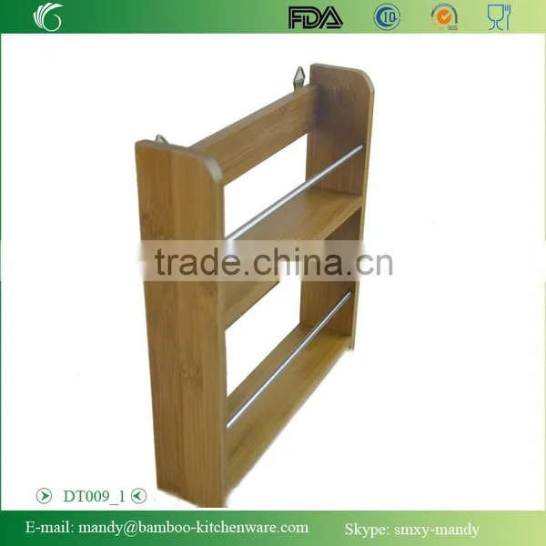 DT009 Bamboo Wall Rack , Bamboo Wall Shelf for Storage photo-2