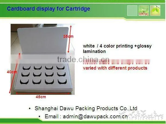 Custom Corruagted Counter Display for Cups/glass