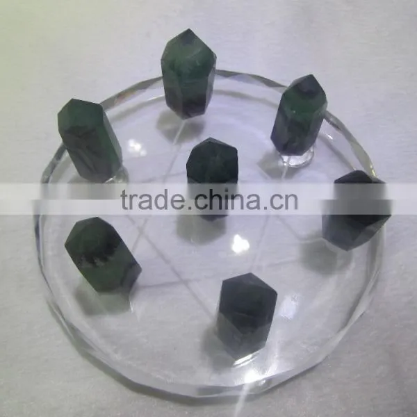 Natural Fluorite Point Seven Star Base