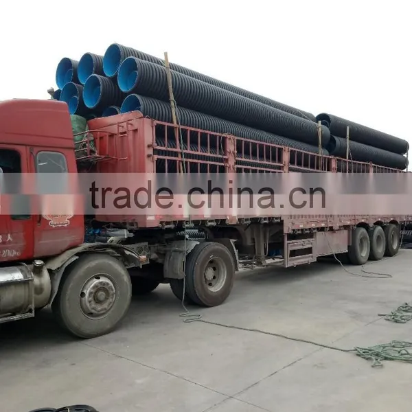 DN800 SN8 HDPE Corrugated Pipe Price for Water Drainage photo-6