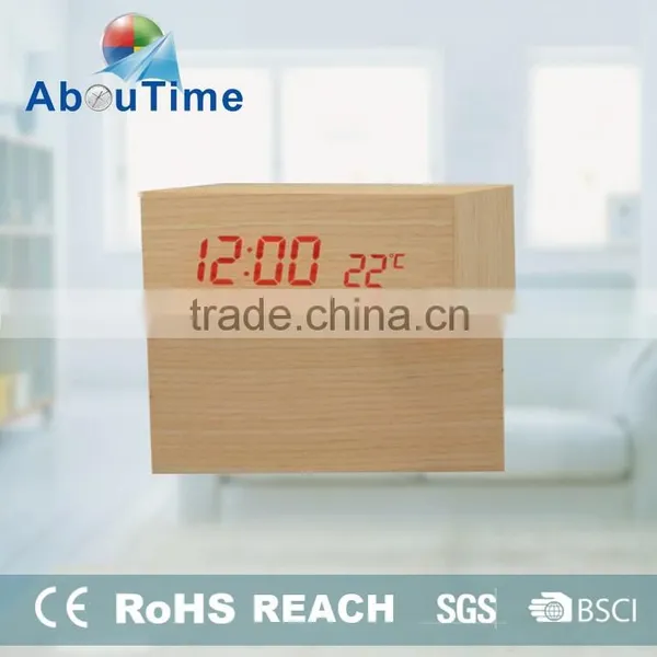 Wooden Home Decor Led Digital Clock photo-3