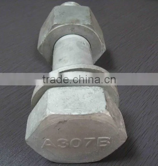 Hot Dipped Galvanized Hex Head Bolts and Nuts photo-3