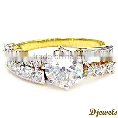 14K Diamond Wedding Rings, Ladies Diamond Rings, Diamond Jewellery photo-2