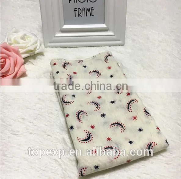 Kids Soft Touch Printed Polyester Cotton Material Scarf photo-3