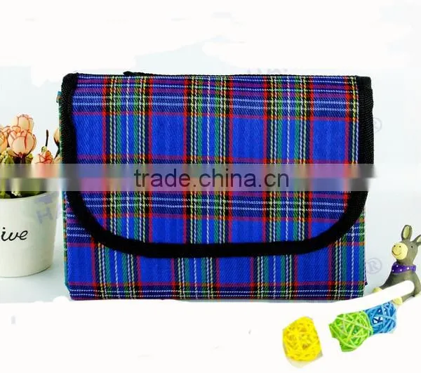 Check Folding Colorful Portable Camping Blanket photo-4