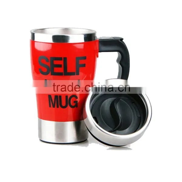 350ML Stainless Promotional Travel Coffee Custom Coffee Self Stirring Mug photo-2