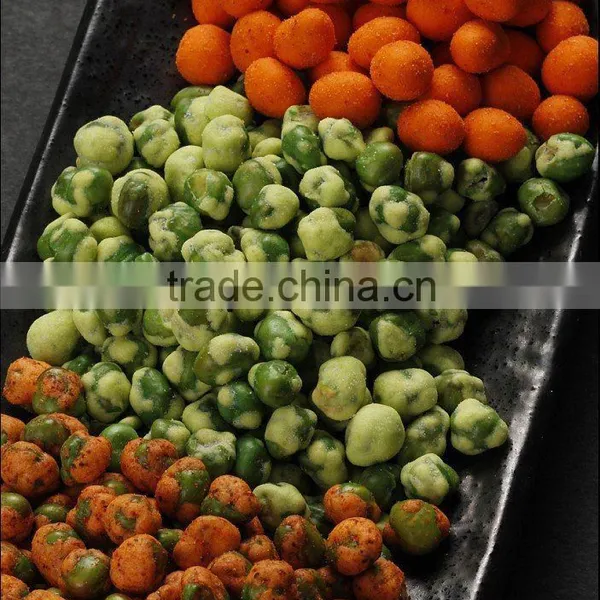 wasabi coated green peas