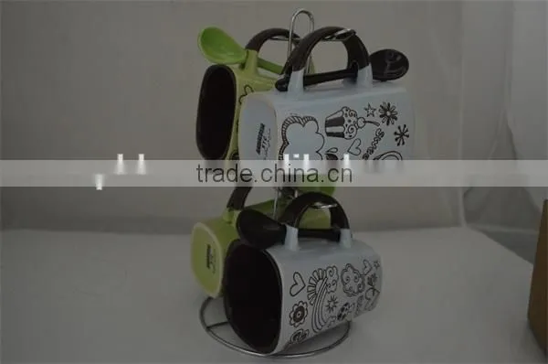 Best Selling Ceramic Glazed Mugs Cups Customizable Designs With Color Box photo-5