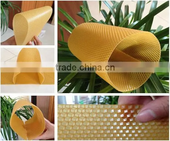 2016 Hot Sale Organic Beeswax Foundation Sheet For Bee Keeping / Pure Natural Beeswax Comb Foundation Sheet photo-3