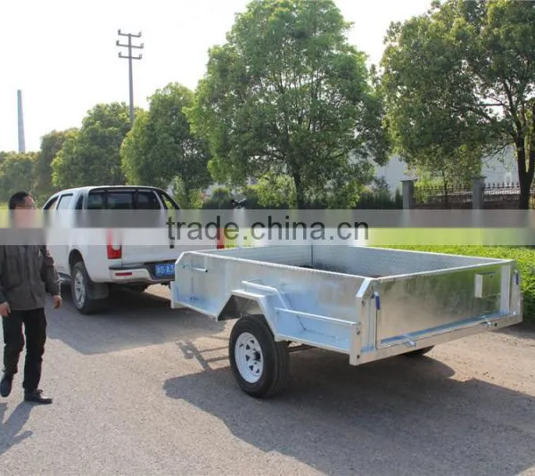 Top 1 Quality 8x5ft Hot Dipped Galvanized Heavy Duty Single Axle With Disc Brake Box Trailers photo-3