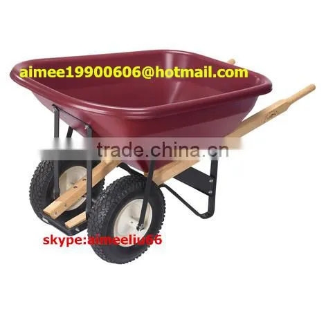 Super Large Capacity Plastic Tray Wheelbarrow 140L Manufacturer photo-3