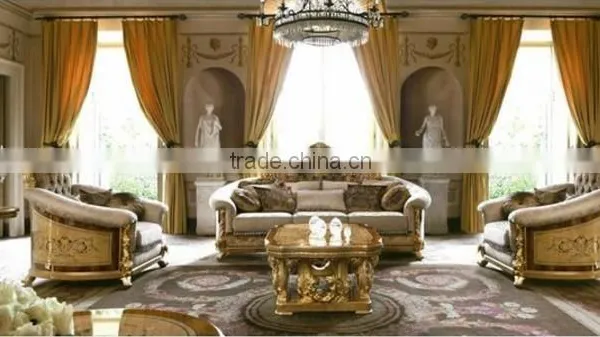 Royal Castle Glass Entertainmen Unit Inlaid Wood Veneer, Carved Wooden Living Room Furniture TV Cabinet Set photo-2