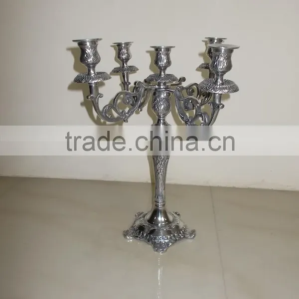 New Embose Antique Candelabra for Wedding Decoration photo-2