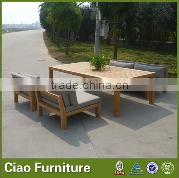 Patio Sofa Teak Wood Sofa Set Outdoor Furniture photo-5