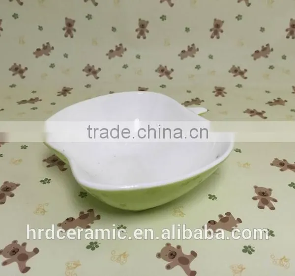 Stocked Apple Shape Porcelain Food Dish/soap Dish/salad Bowl photo-5