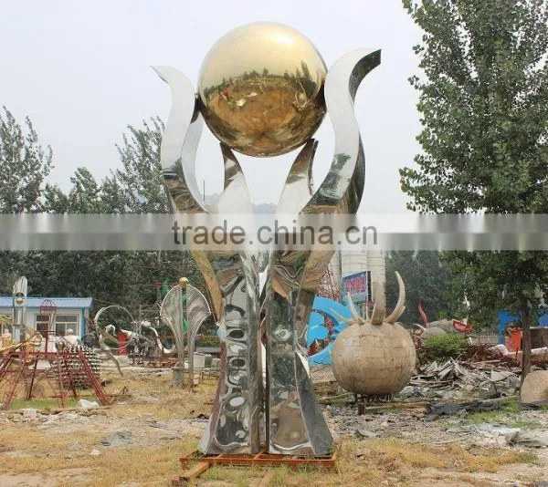 Pure Hand Forged 201 or 304 Stainless Steel Sculpture