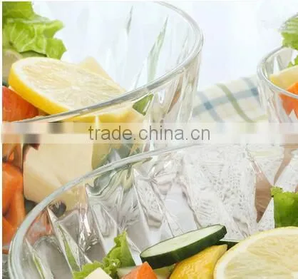 9inch,8inch, 7inch and 5inch Clear Glass Fruit or Salad Bowl photo-3