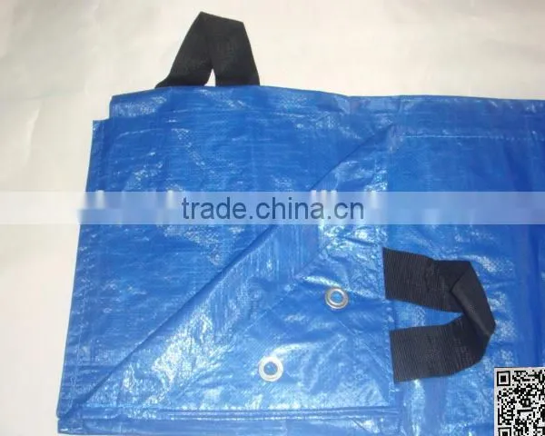 Waterproof Drawstring PE Tarpaulin Leaf Poly Tarp photo-3
