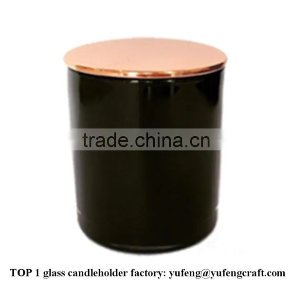 Candle Gift Black Glass Candle Jar photo-5